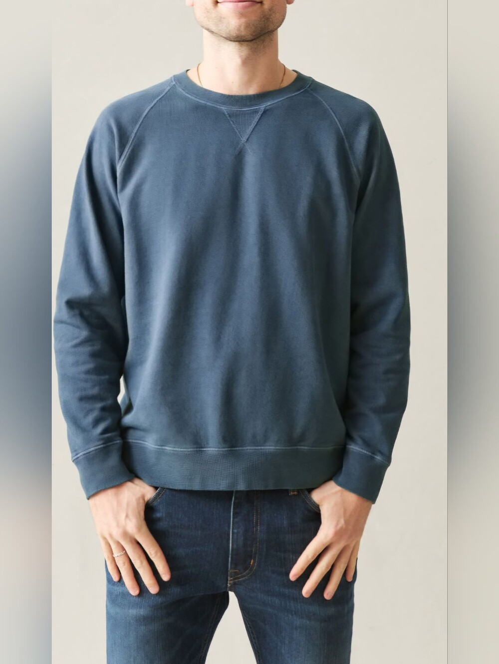 American Giant Men's Small Relaxed French Terry Crew Sweatshirt NWOT